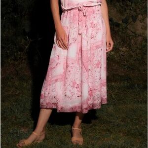 Mii Collection The Lata Tapis Volant Skirt Size Small NWT